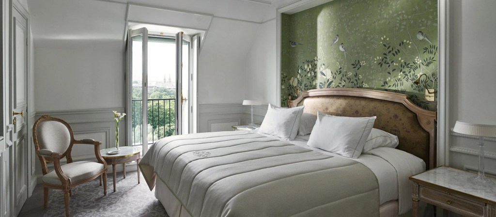 Not far from the Louvre, Le Meurice combines contemporary splendor with historical, artistic flair. 