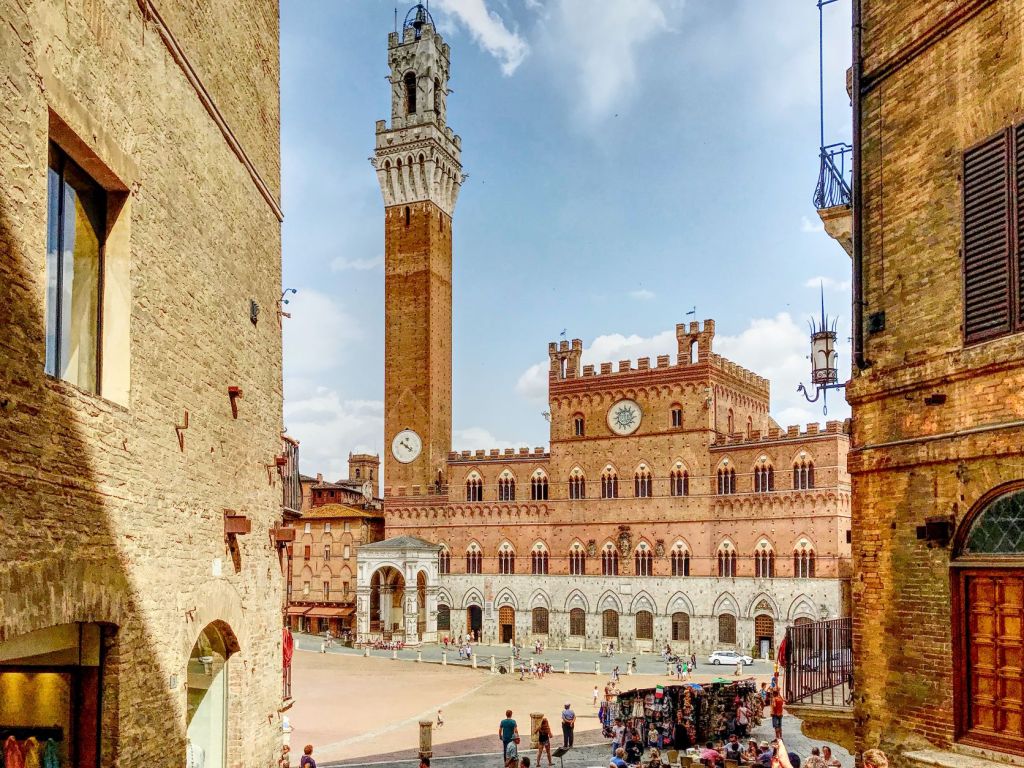 Palazzo Pubblico is an elegant palace adjacent to the Torre del Mangia.