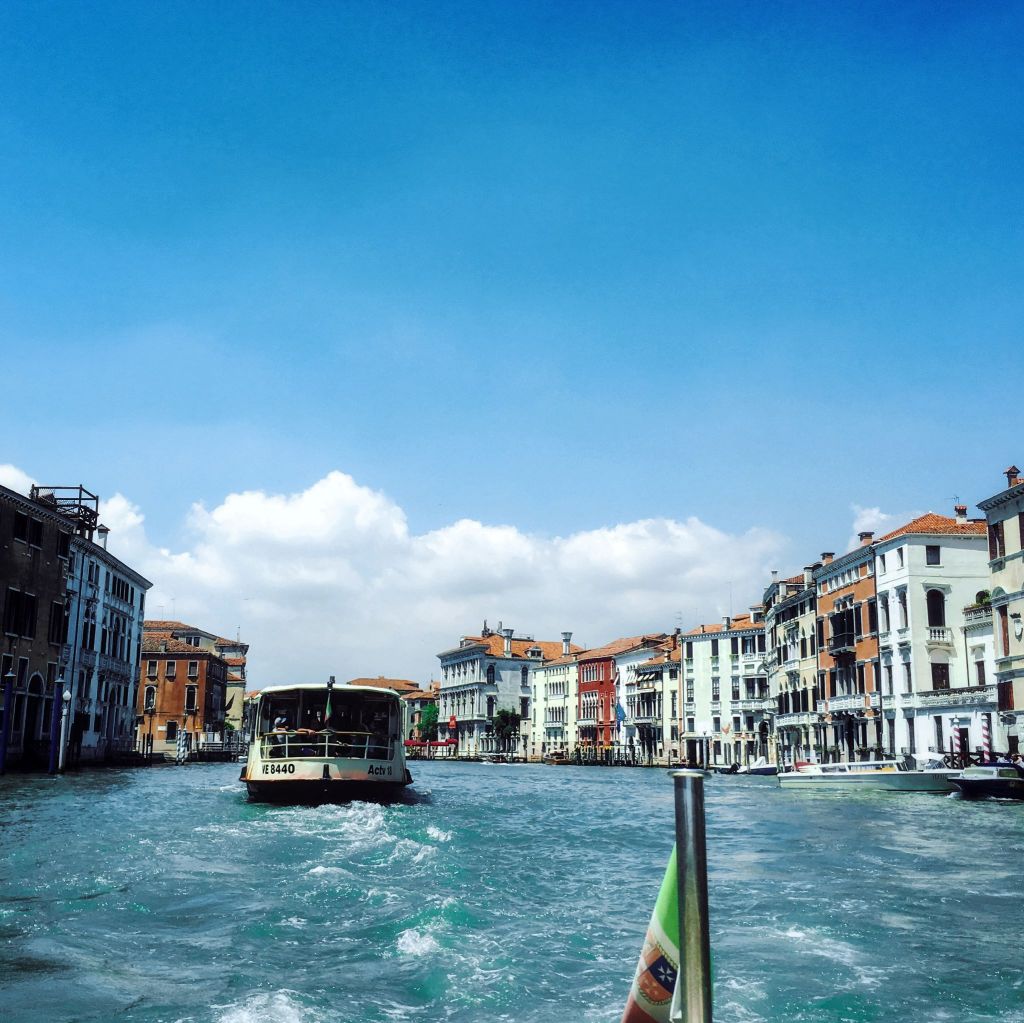 The largest canal in Venice is Canal Grande. The massive waterway is like a river lined with charming houses.