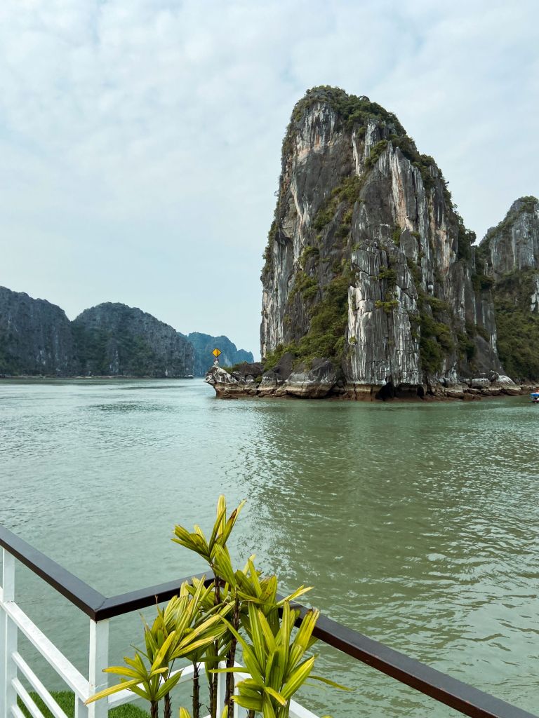 Ha Long Bay is a beautiful section of Vietnam with towering, limestone islands and gorgeous water.