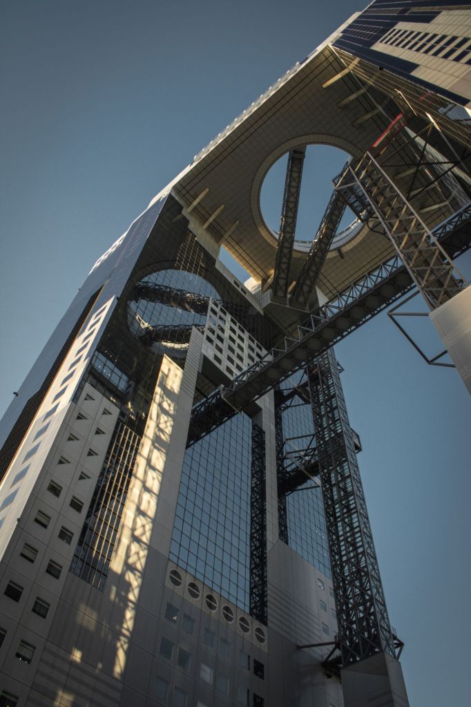 Umeda Sky Building is a unique example of modern Japanese architecture. It also offers a wonderful place to observe the rest of the city.